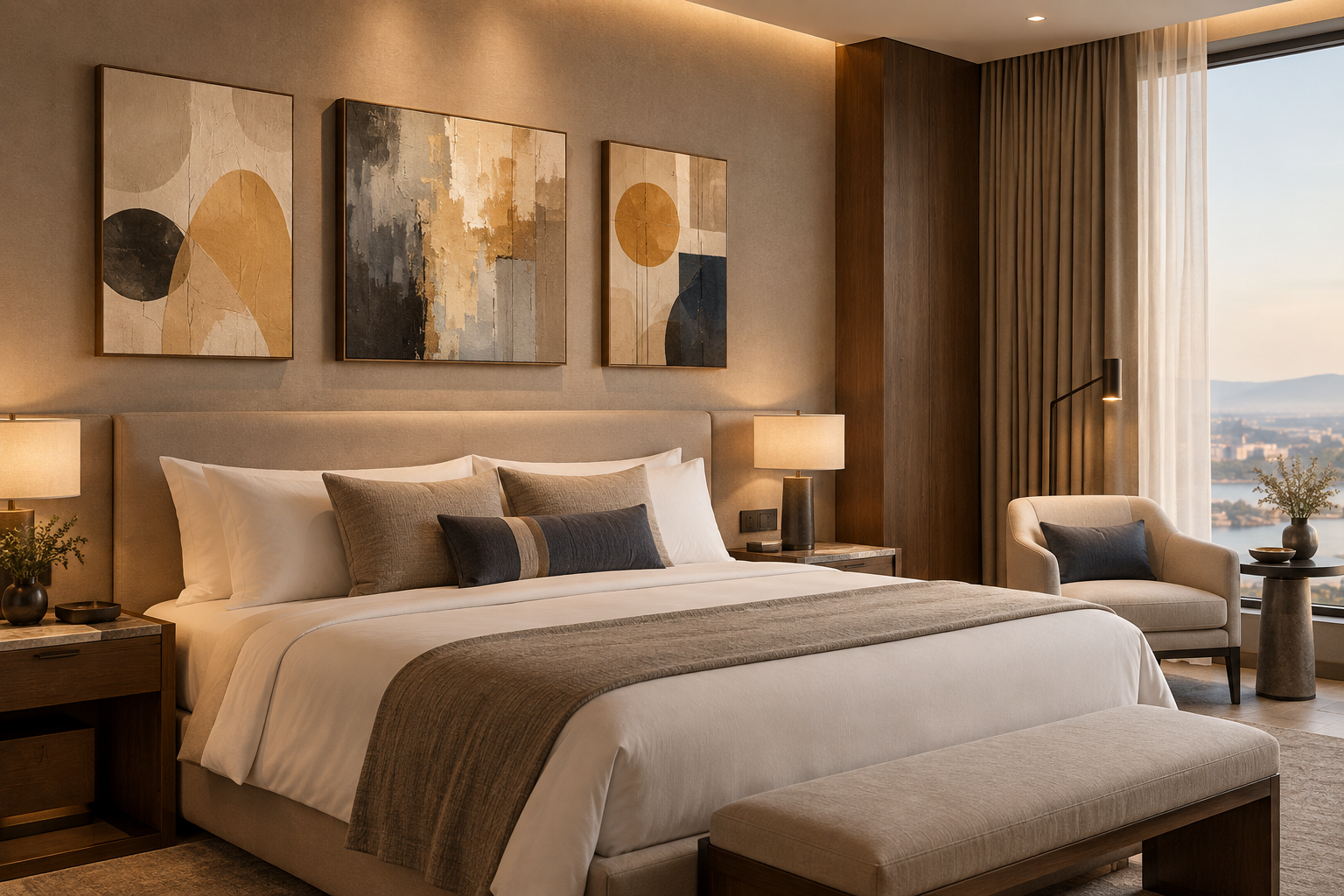 Hotels & Gastgewerbe &ndash; Beispielraum, WallMagic AI