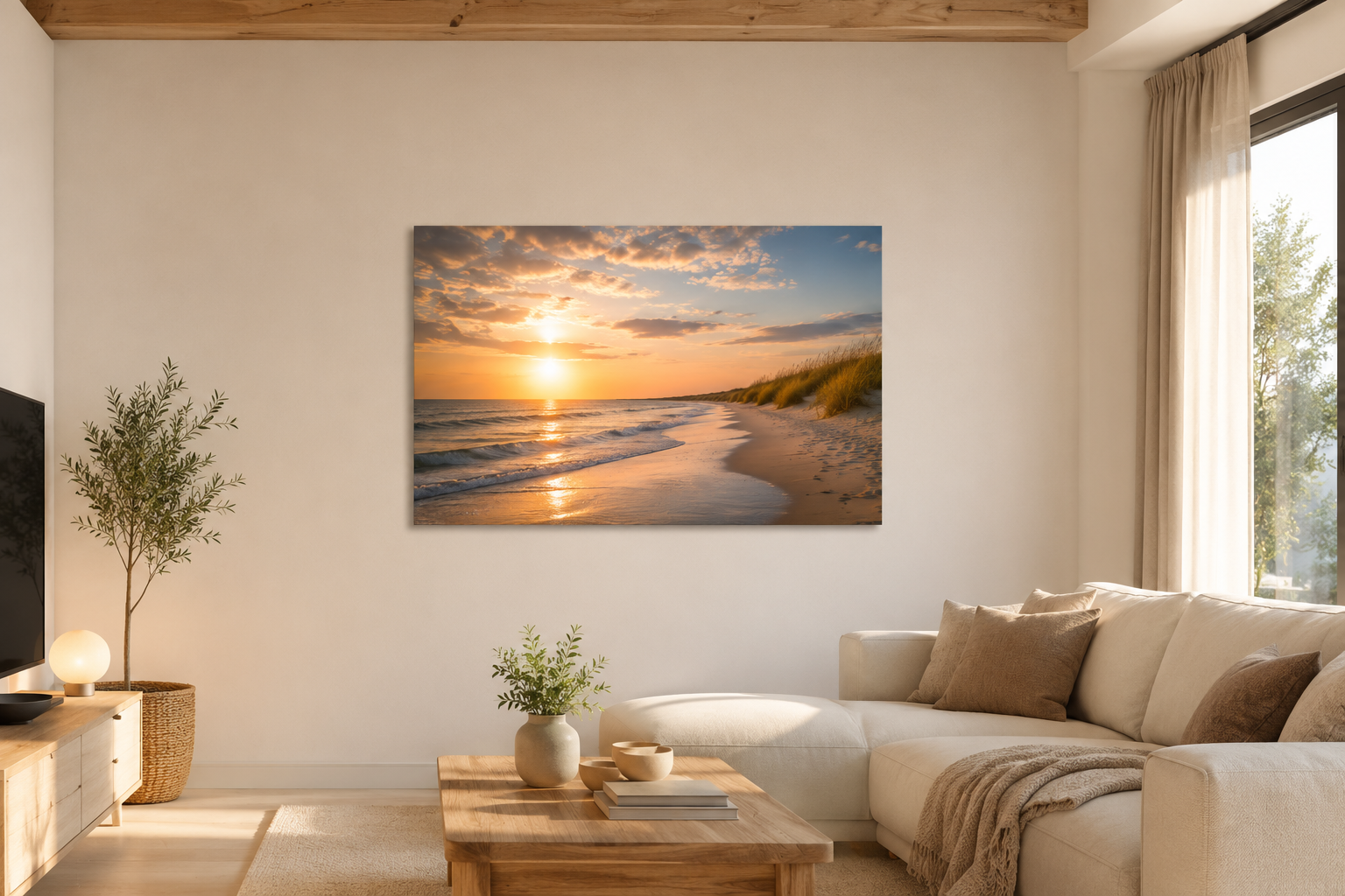 Privat / Wohnzimmer – Beispielraum, WallMagic AI