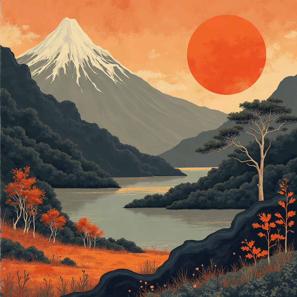 Ukiyo-E KI Wandkunst