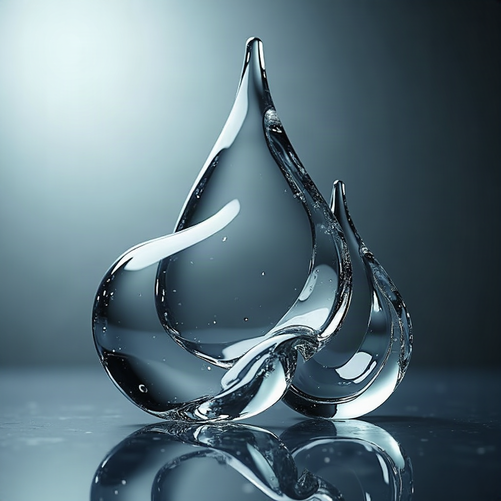3D Glas KI Wandkunst